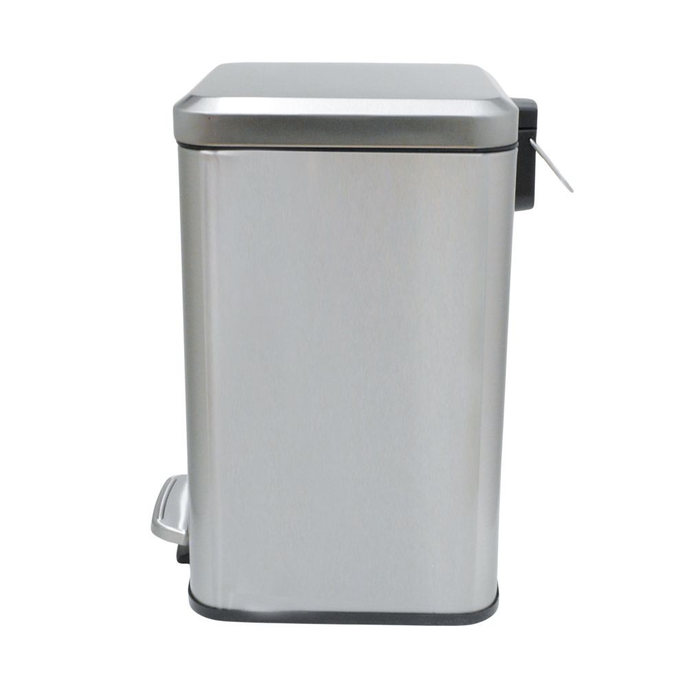 ウィザ WIZ'A ステンレスペダルペール　スクエア型, シルバー, 6.0L