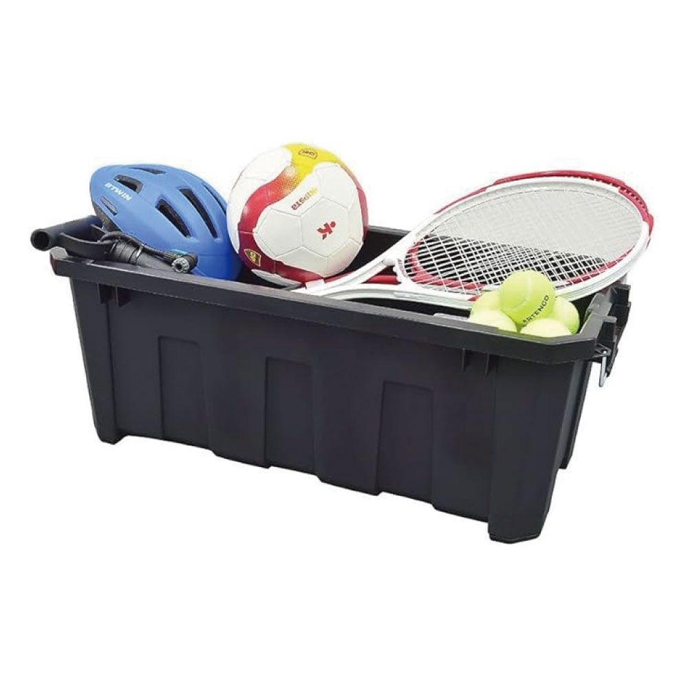 タクティクス コンテナボックス 60L 幅801&times;奥行383&times;高さ325mm, 黒, 60L