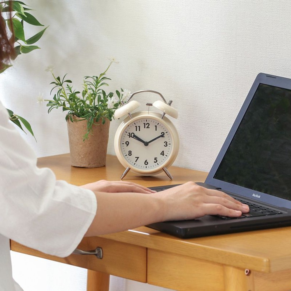 置時計　ベル　ブラック, ブラック, その他サイズ１