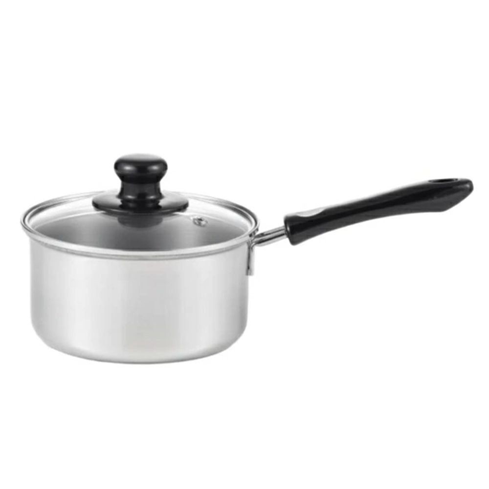 ヨシカワ クックルックネオ片手鍋 16cm, シルバー, 幅330mm&times;奥行175mm&times;高さ140mm