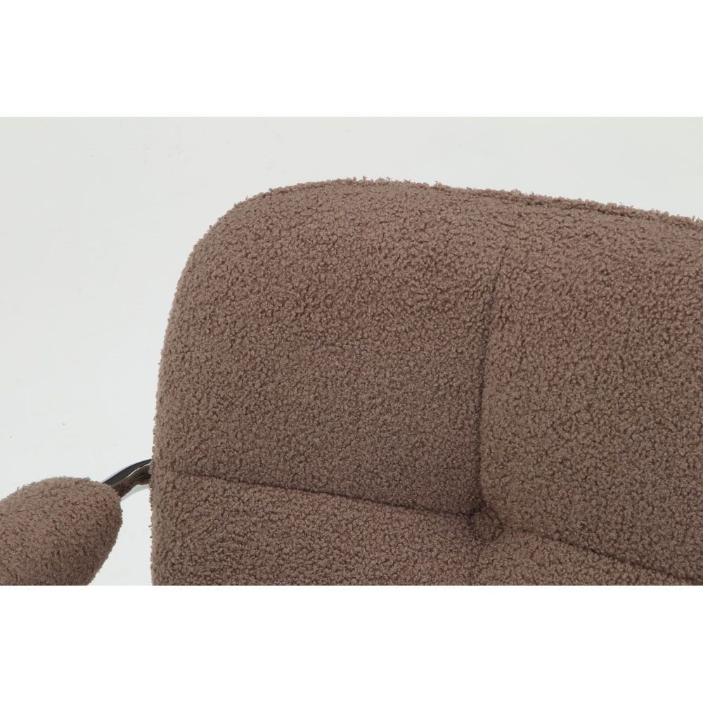 不二貿易 オフィスチェア　ルル　ＢＲ【メーカー直送・代引不可】, ブラウン, 幅550mm&times;奥行670mm&times;高さmm