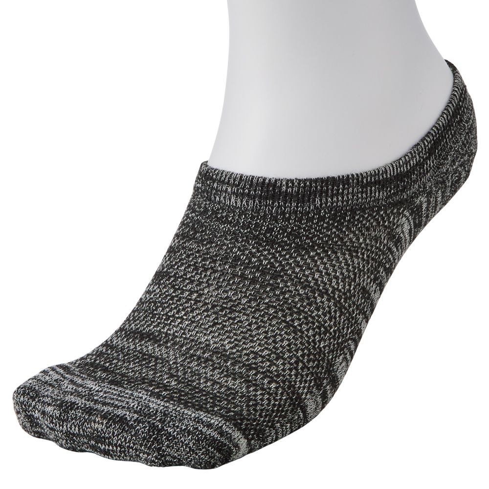 WIZ'A ウィザ 消臭・抗菌　銀イオン６P パイル先丸カバー丈　杢柄, アソート, 25.0〜27.0cm