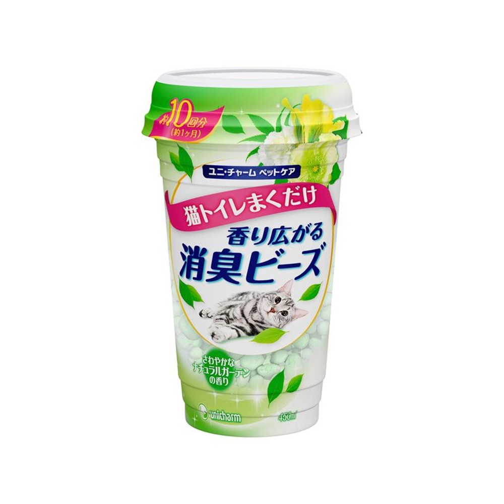 香り広がる消臭ビーズ　ナチュラルガーデンの香り　450ｍｌ, ナチュラルガーデン, 450ml