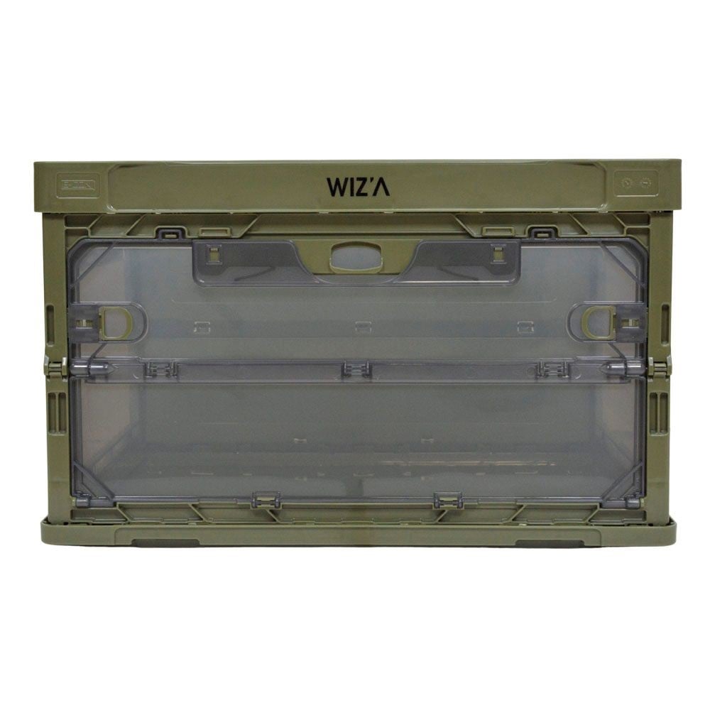 WIZ'A ウィザ 三面扉付折り畳みコンテナ, サンド, 容量：50L