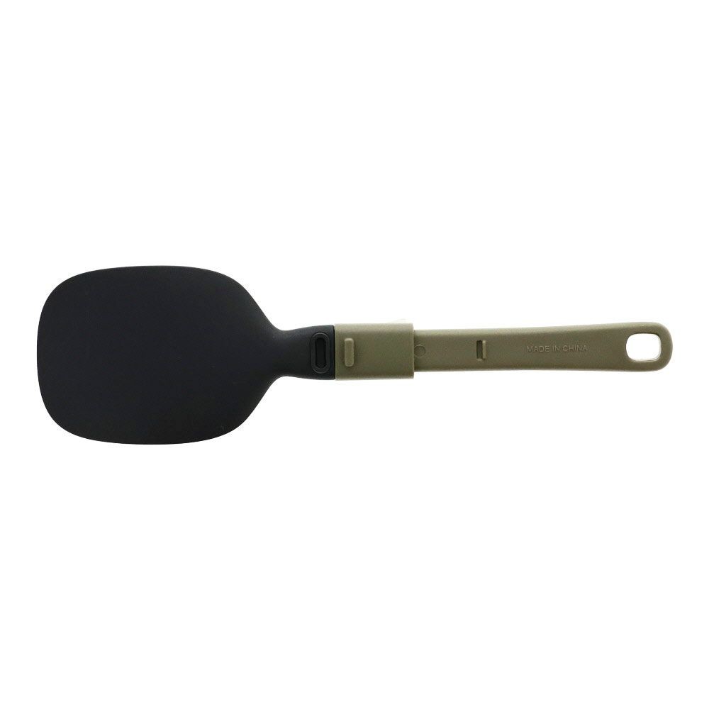 イージーフォールディング　キャンプしゃもじ, オリーブ&times;ブラック, しゃもじ