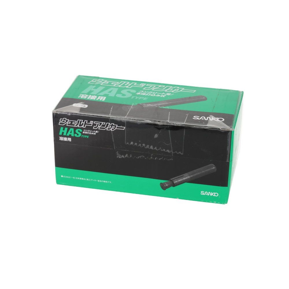 サンコー　ウェルドアンカー　スチール製, シルバー, 100本入り