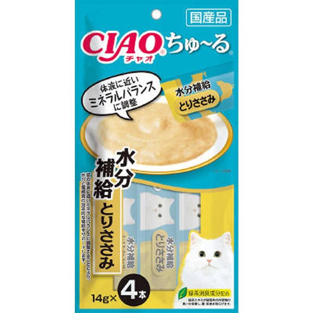 チャオちゅ〜る　水分補給　とりささみ　14ｇ&times;4, 水分補給 とりささみ, 14g&times;4本