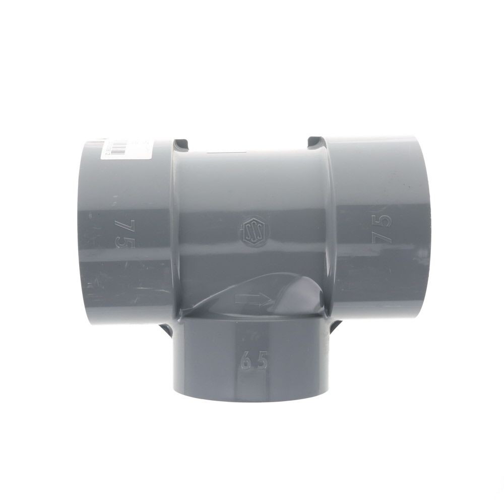 DV継手　チーズ　DT75&times;65, グレー, 75&times;65mm