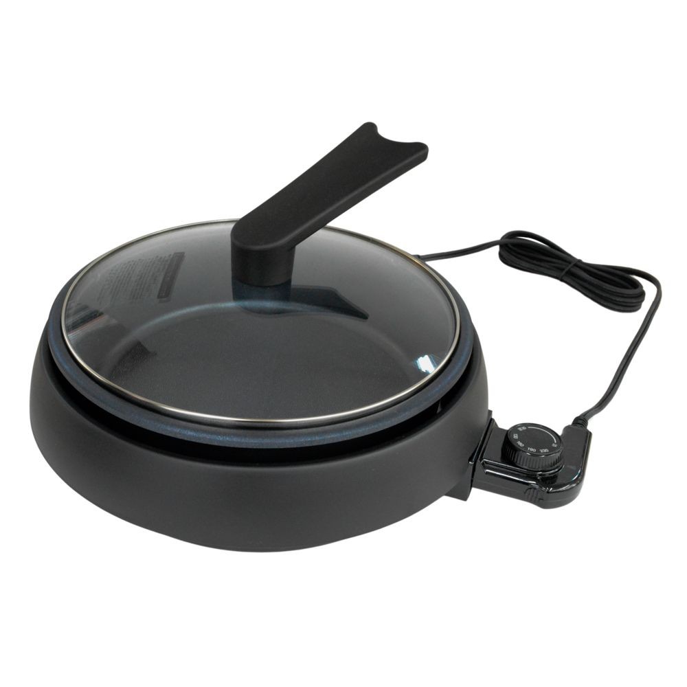 WIZ'A ウィザ　フタが立てられるグリル鍋, 黒, 1個入り