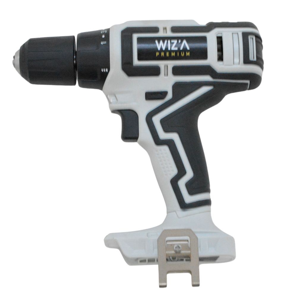 ウイザ WIZ'A 18V 充電式ドリルドライバー WZ-18DV 本体のみ, ホワイト, その他サイズ１