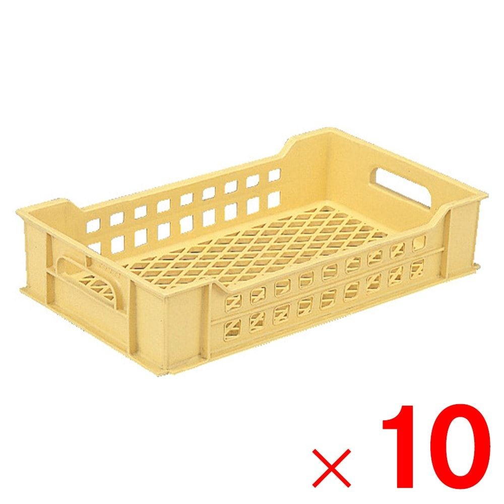 サンコー サンテナー PK-6 イエロー 101232-00 &times;10個セット【メーカー直送・代引不可】【法人限定】【日祝配送不可・時間指定不可】, イエロー, 10P