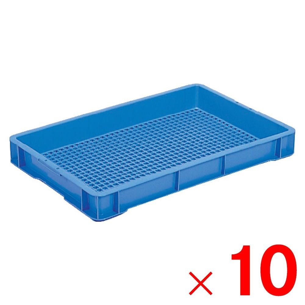 サンコー サンテナー B#20-6 ブルー 102002-00 &times;10個セット【メーカー直送・代引不可】【法人限定】, ブルー, 10P