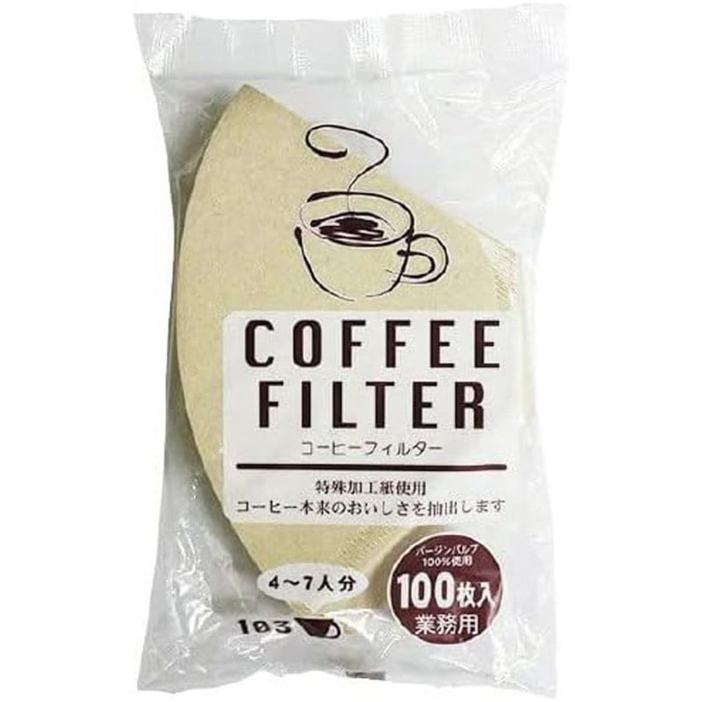 コーヒーフィルター103未晒し　100枚, その他カラー１, その他サイズ１