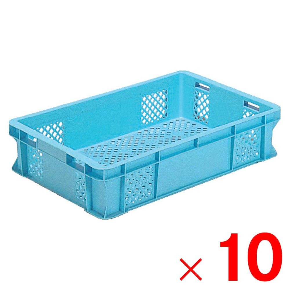 サンコー サンテナー B#26-3 ライトブルー 102711-00 &times;10個セット【メーカー直送・代引不可】【法人限定】【日祝配送不可・時間指定不可】, ライトブルー, 10P