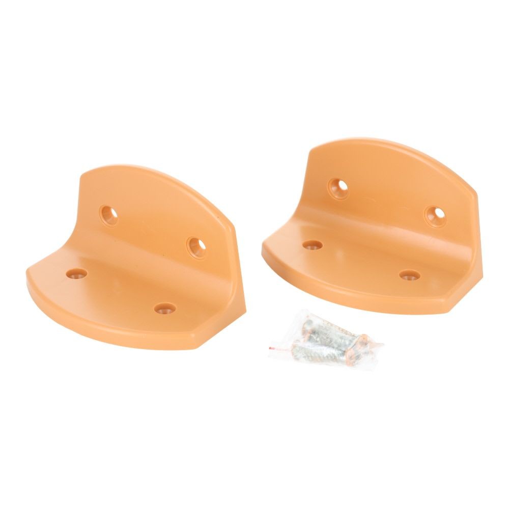 ２ｘ４ブラケット用 棚受, ブラック, 1組