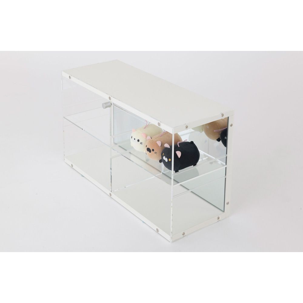 【数量限定】ドウシシャ コレクションケース 幅40cmタイプ CCS38-WH, ホワイト, 幅385mm&times;奥行200mm&times;高さ300mm