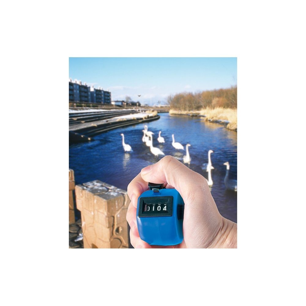 数取器 C プラスチック製手持型 ブルー, ブルー, 50&times;41&times;54mm