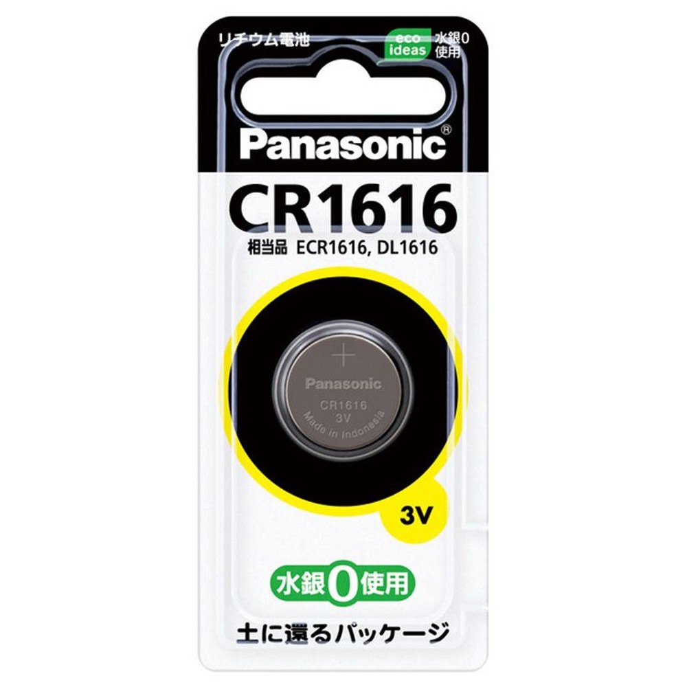 ＰＡ　リチウムコイン電池　ＣＲ1616Ｐ, 3V, 1個入り