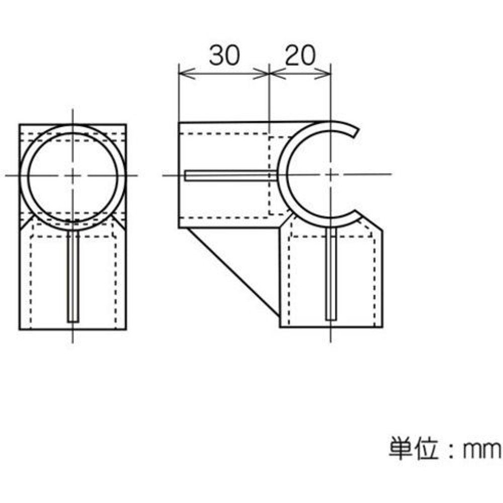 YAZAKI 矢崎化工 イレクタープラスチックジョイント J-66B S 中間コーナー用 &Phi;28用, アイボリー, J-66B S