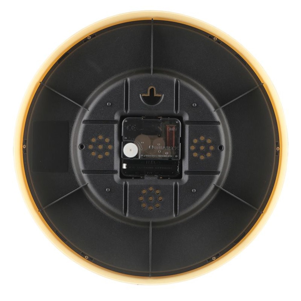掛時計　温湿度計付　ミエル　25cm, ナチュラル, 25cm
