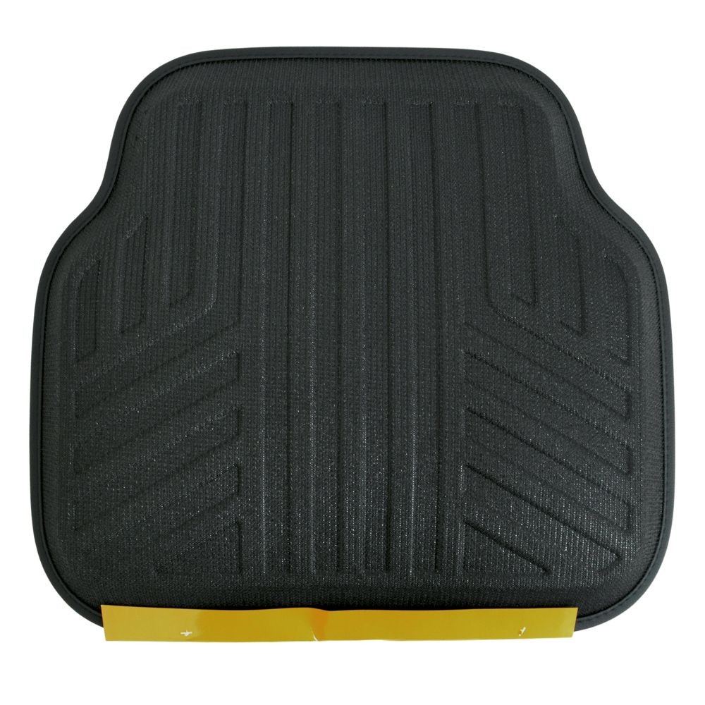 ズレにくいカーマット　後席用　47．5&times;51ｃｍ, ブラック, 後席用