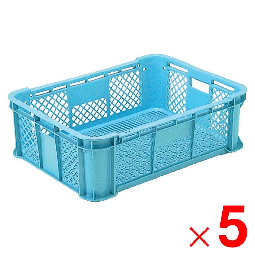 サンコー サンテナー B#40-1F ライトブルー 104616-00 &times;5個セット【メーカー直送・代引不可】【法人限定】, ライトブルー, 5P