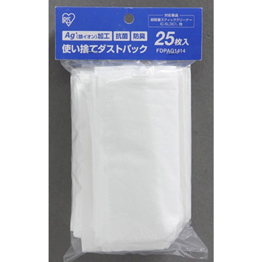 超軽量スティッククリーナー使い捨てダストパック, 白, 25枚入り