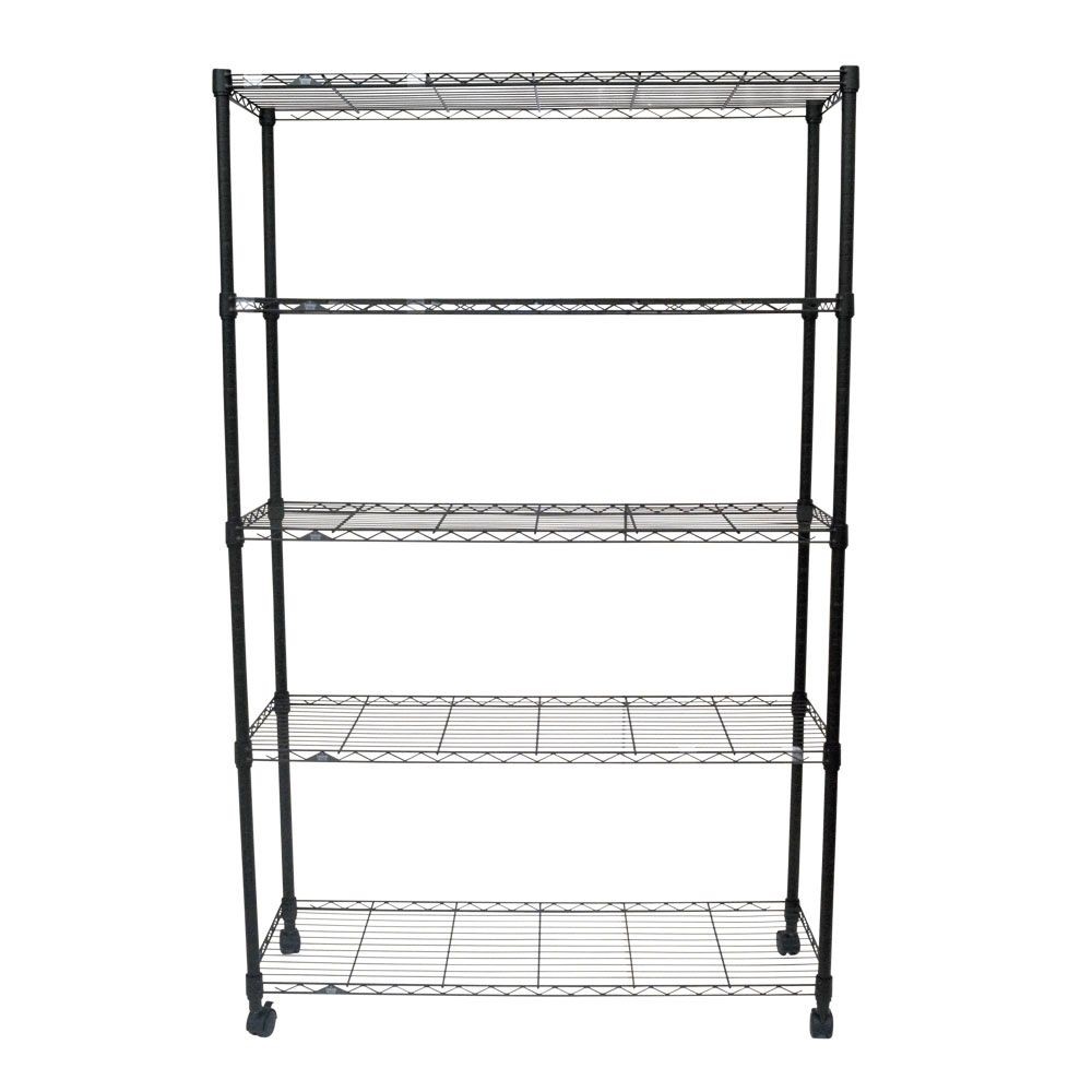 【数量限定】ルミナスノワールフリーラック5段, ヴィンテージ（60cm幅）, 60cm幅