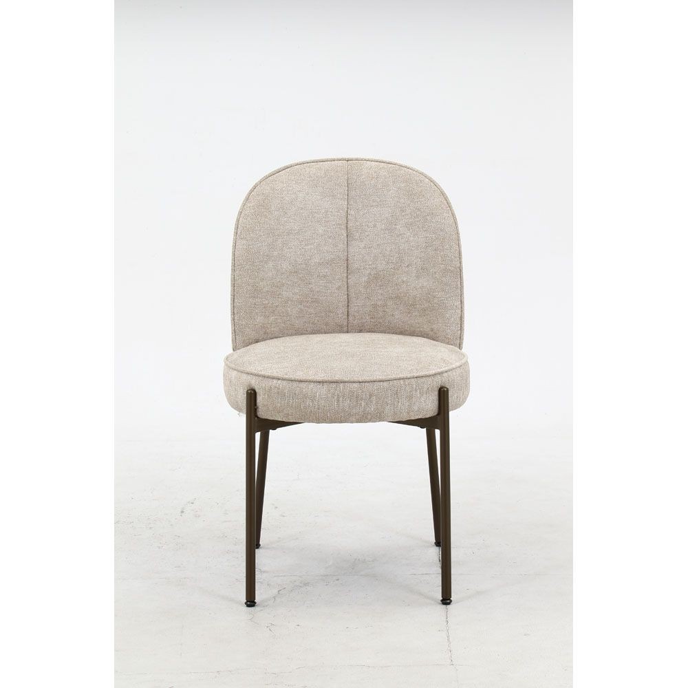 不二貿易 ダイニングチェア　ミオ　ＢＥ【メーカー直送・代引不可】, ベージュ, 幅490mm&times;奥行610mm&times;高さ820mm