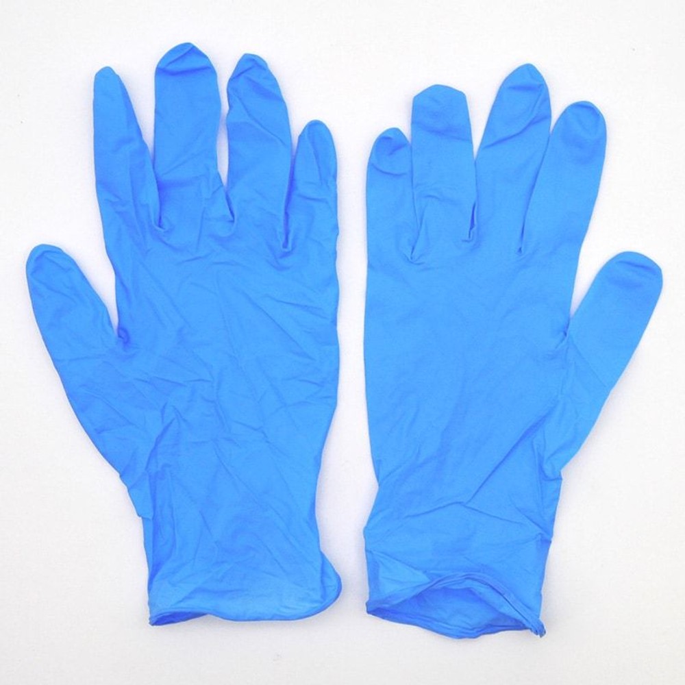 食衛法適合ニトリル極薄手袋　100枚入り　粉なし　ブルー, ブルー（S）, Ｓサイズ