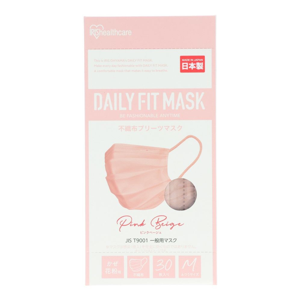 ＩＲＩＳ　ＤＡＩＬＹ　ＦＩＴ　ＭＡＳＫ　ふつうサイズ　３０枚入　ピンクベージュ, ピンクベージュ, ふつうサイズ