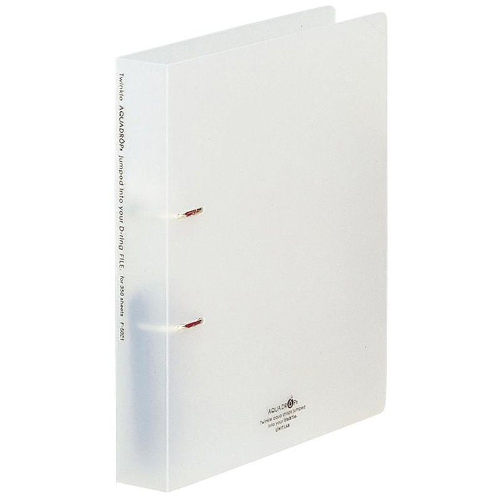 リヒト　Ｄ型リングファイル　Ａ4Ｓ　乳白　Ｆ5021ー1