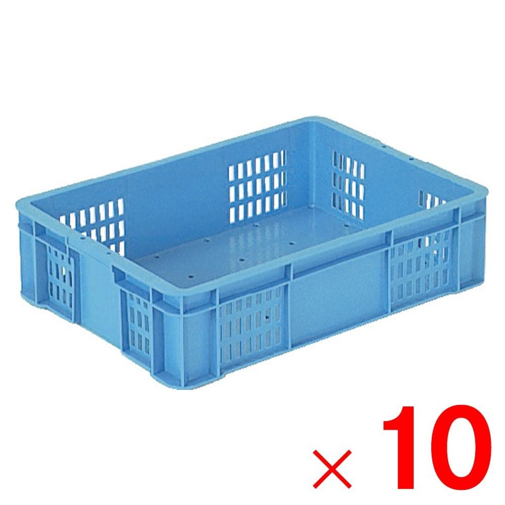 サンコー サンテナー B#23T ブルー 102304-00 &times;10個セット【メーカー直送・代引不可】【法人限定】, ブルー, 10P
