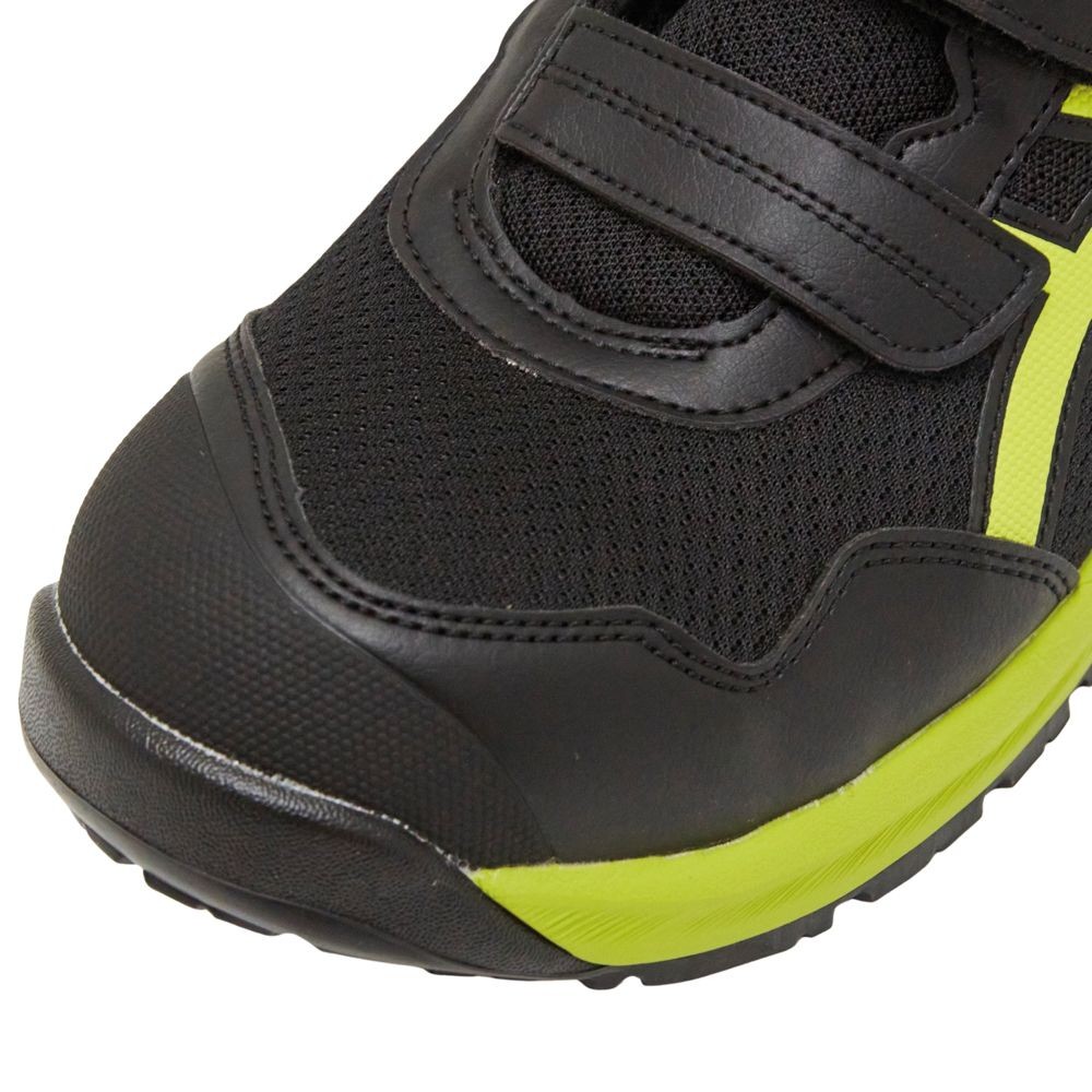 アシックス（ASICS） ウィンジョブCP216 ブラック×ネオンライム, ブラック×ネオンライム, 25.5cm