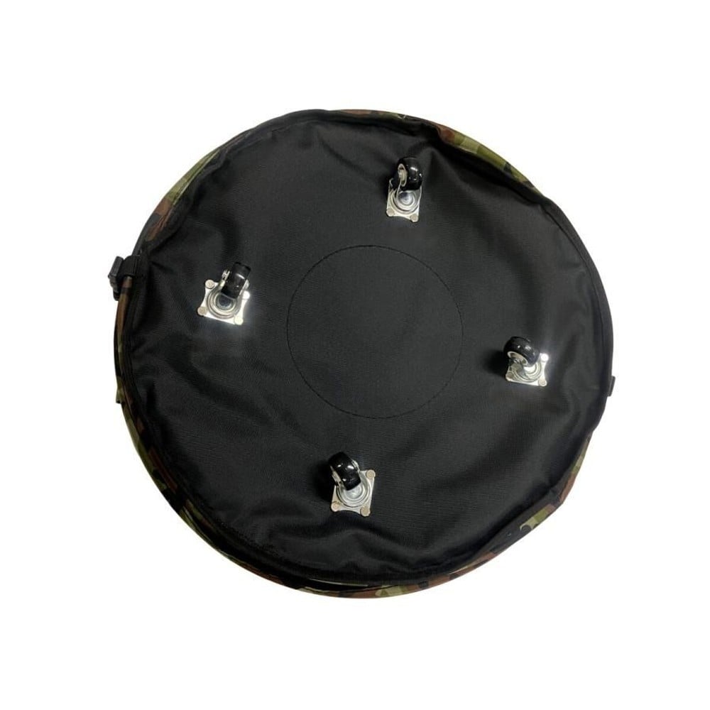 WIZ'A ウィザ キャスター付 スプリングバッグ ラウンド型 50cm 100L WZ-50SPCM, 緑, 50cm