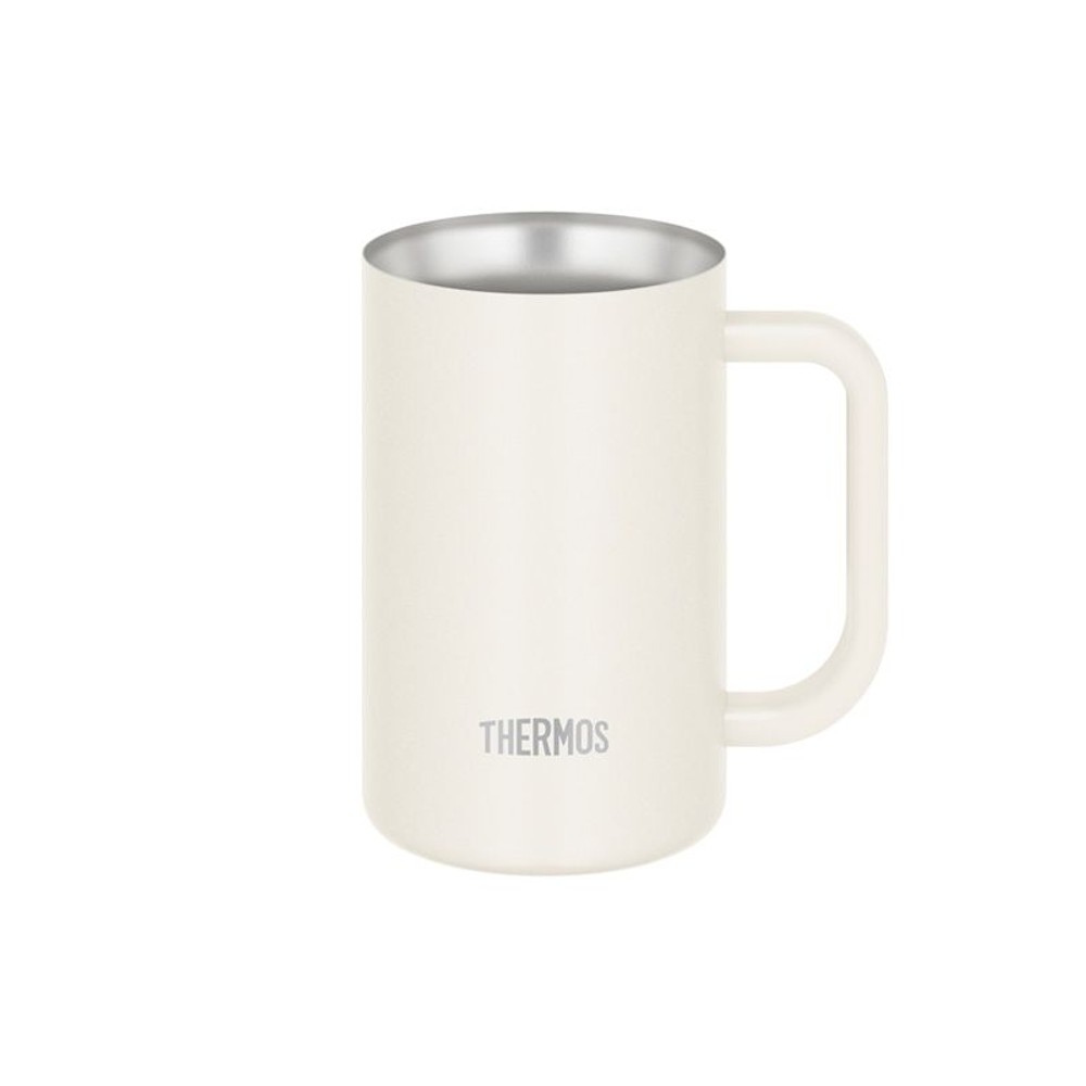 サーモス　真空断熱ジョッキ ＪＤＫー６０２Ｃ ＷＨ, ホワイト, 600ml