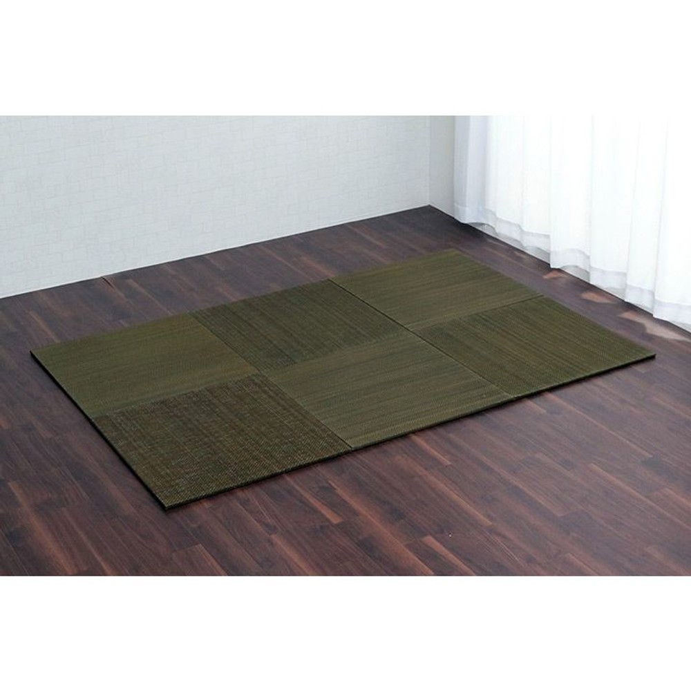 イケヒコ 美畳 い草 ユニット畳 置き畳 縁無し 約70&times;70&times;1.5cm 6枚組 【メーカー直送・代引不可】, 無地, 6枚組