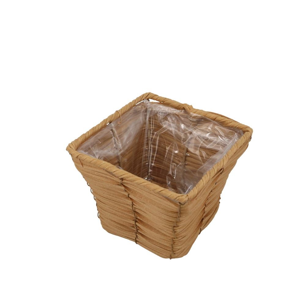 ビニールバスケットＭ角, グレー, Mサイズ