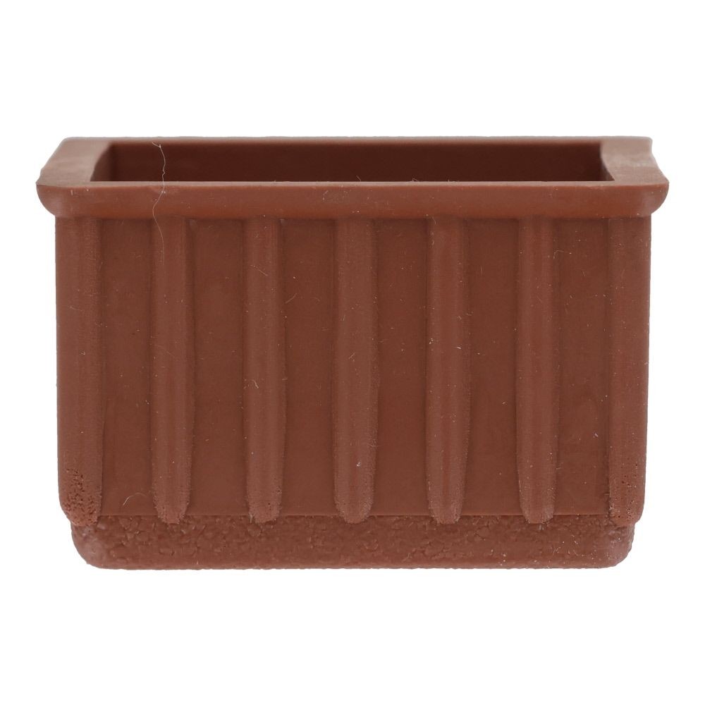 イス脚キャップ　角　茶, 茶(21), 21mm