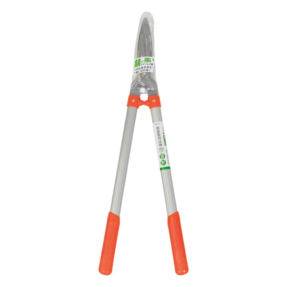 ＷＩＺＡ　アルミ柄ステンレス剪定型刈込鋏　150ｍｍ, シルバー, 150mm