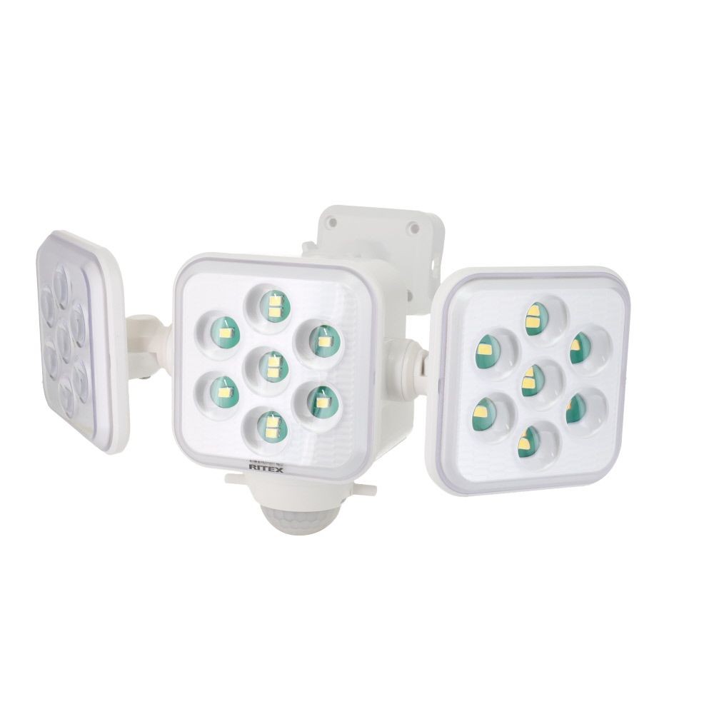 ５Ｗ３灯　フリーアーム式LED乾電池センサーライト　ＬＤー３２０, 白, LD-320