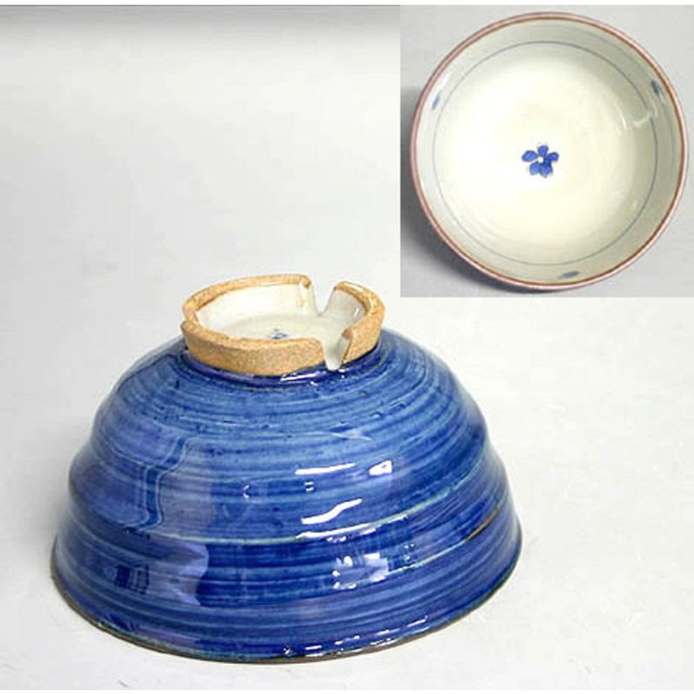 三機能飯碗　呉須巻内小花, 青, その他サイズ１