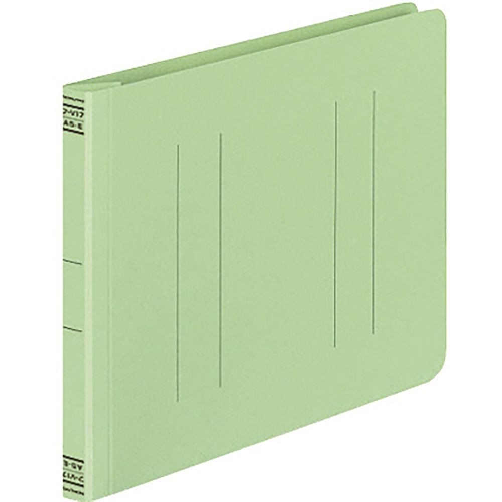 コクヨ　フラットファイルV樹脂製とじ具A5横 15mmとじ 緑 フ-V17G, 緑, A5E
