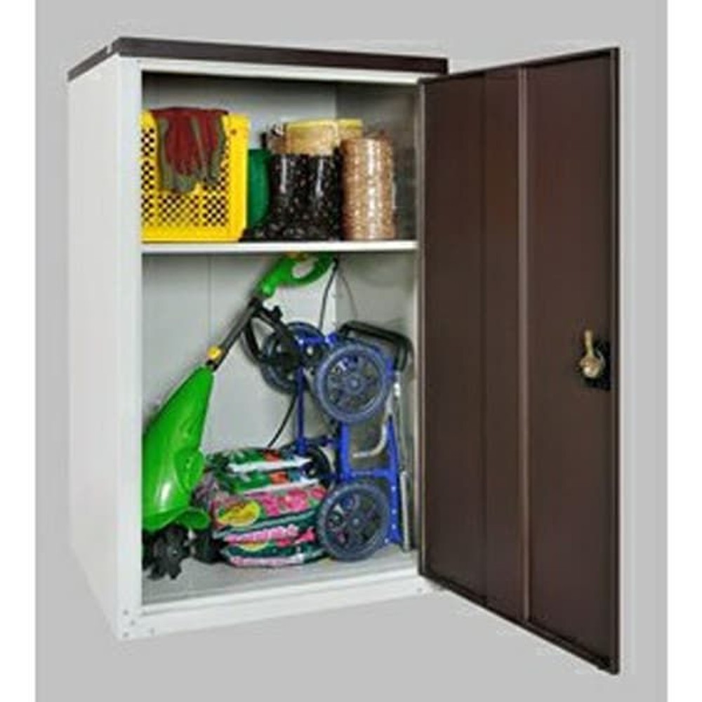 グリーンライフ 扉式タイヤ収納庫 TBT-132 MBR【メーカー直送・代引不可】, ダークブラウン/ライトグレー, 幅80cm&times;奥行75(73)cm&times;高さ132cm