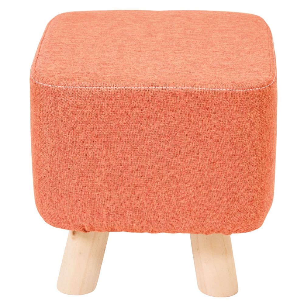 木脚ミニスツール　四角, ネイビー, 四角