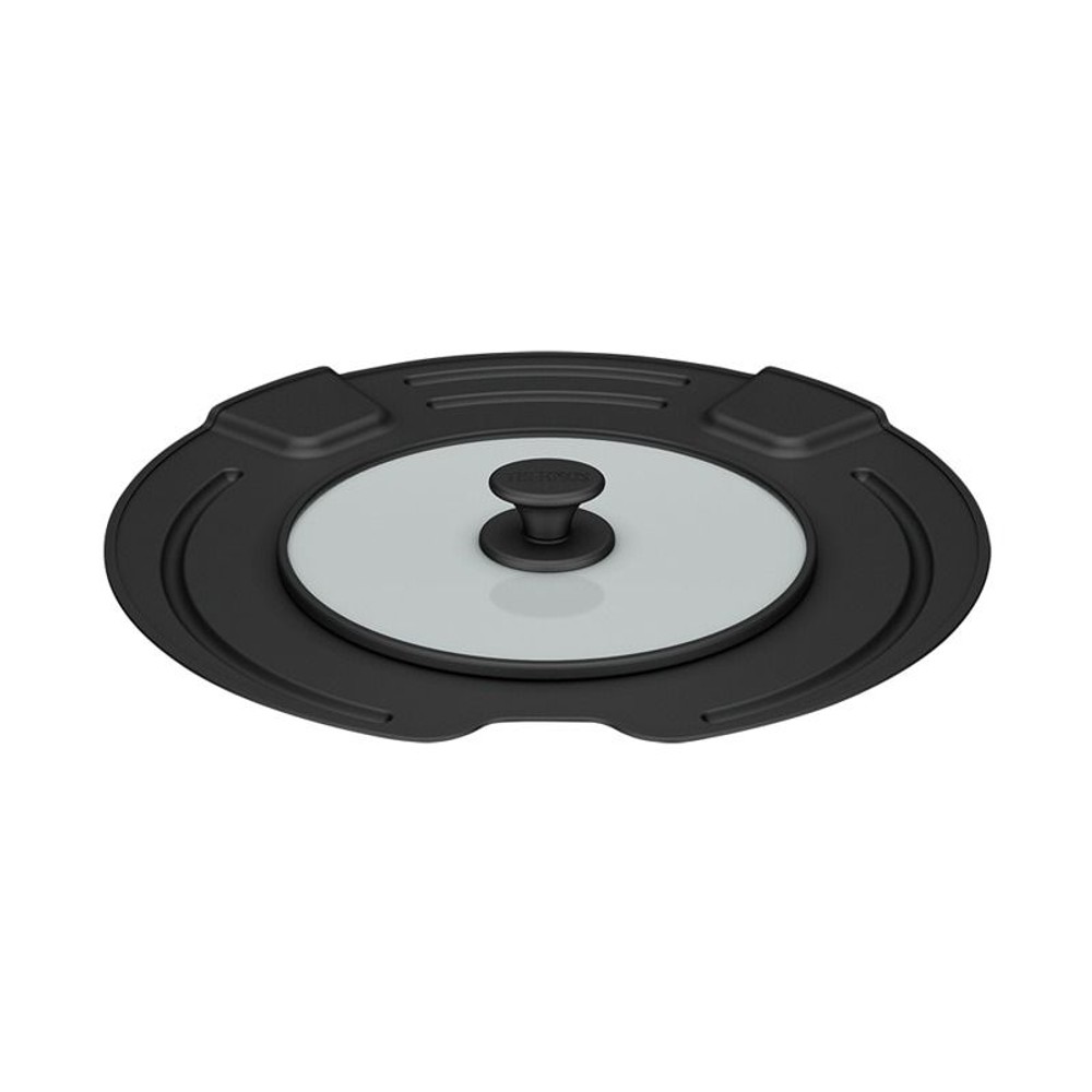 サーモス　着脱式フライパン専用フタ ＫＬＫー２６２８, ブラック, 26cm・28cm対応