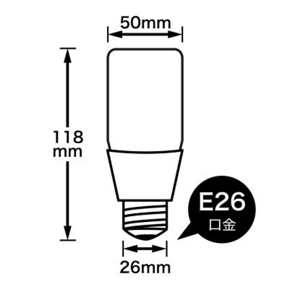 T形LED電球 100W形相当 E26 昼白色 LDT13NG, 昼白色, 100W形相当