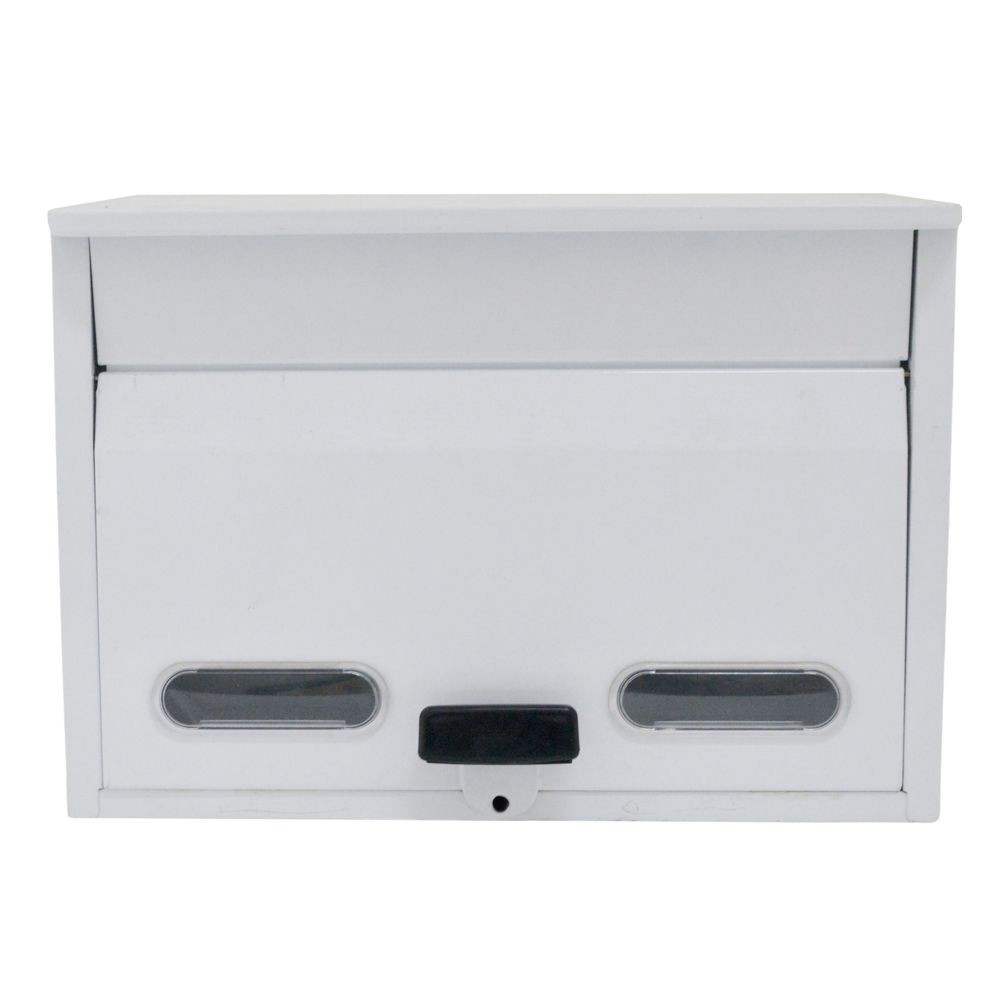 小窓付きカラーポスト　白, 白, LV-P130903