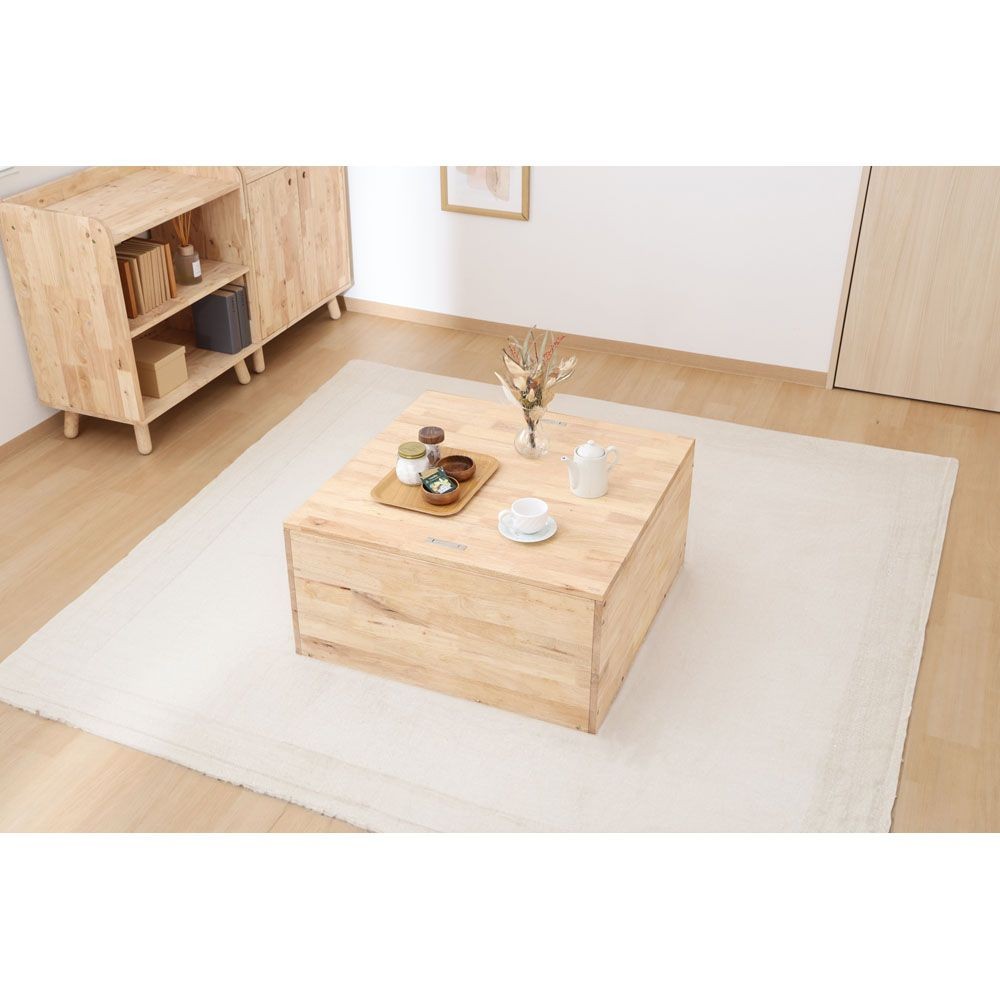 不二貿易 ＮＳ　ＴＡＴＡＭＩ　センターテーブル【メーカー直送・代引不可】, ナチュラル, 幅800mm&times;奥行800mm&times;高さmm