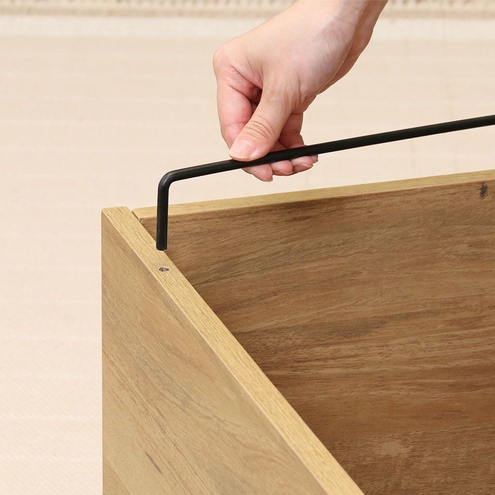 不二貿易 ＥＺＢＯワイヤーテーブル　ＯＡＫ　ＮＡ【メーカー直送・代引不可】, ナチュラル, 幅800mm×奥行420mm×高さ400mm